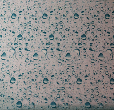Teal Water Drops - 100cm