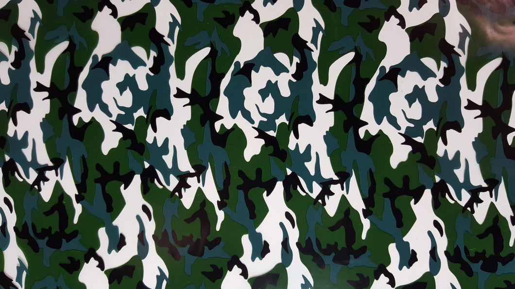 Green & Teal Camo - 50cm