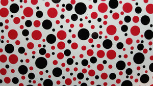 Red & Black Dots - 100cm