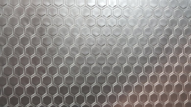 Silver Hex - 100cm