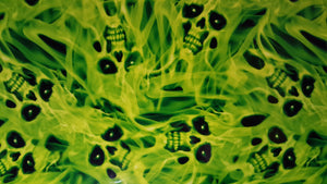 Smokey Green Skulls - 100cm